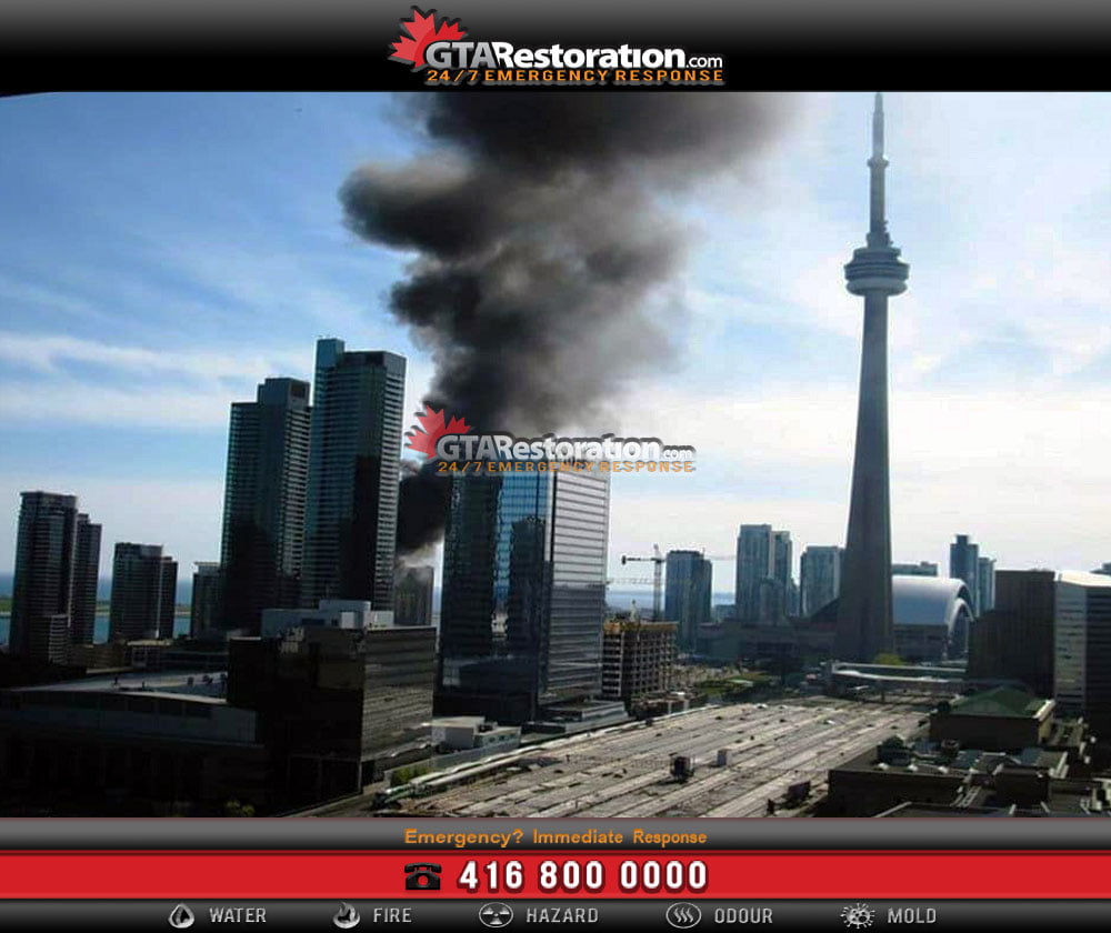 Fire restoration smoke hazard soot remediation downtown toronto Fire restoration smoke hazard soot remediation downtown toronto