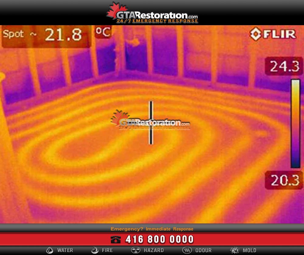 Infrared leak detection