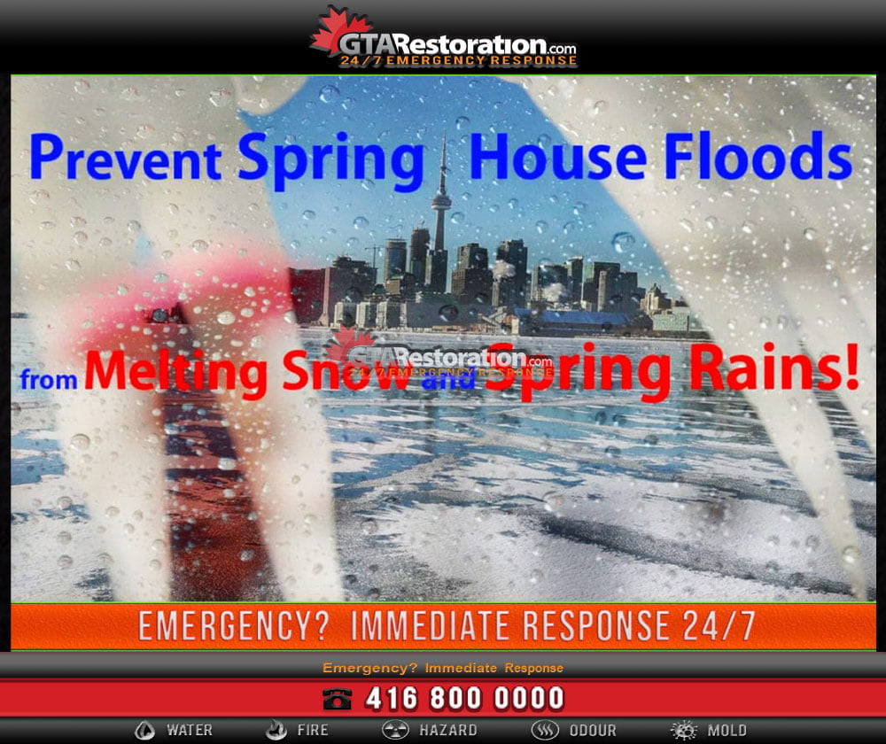 3 powerful house floods from melting snow and spring rains