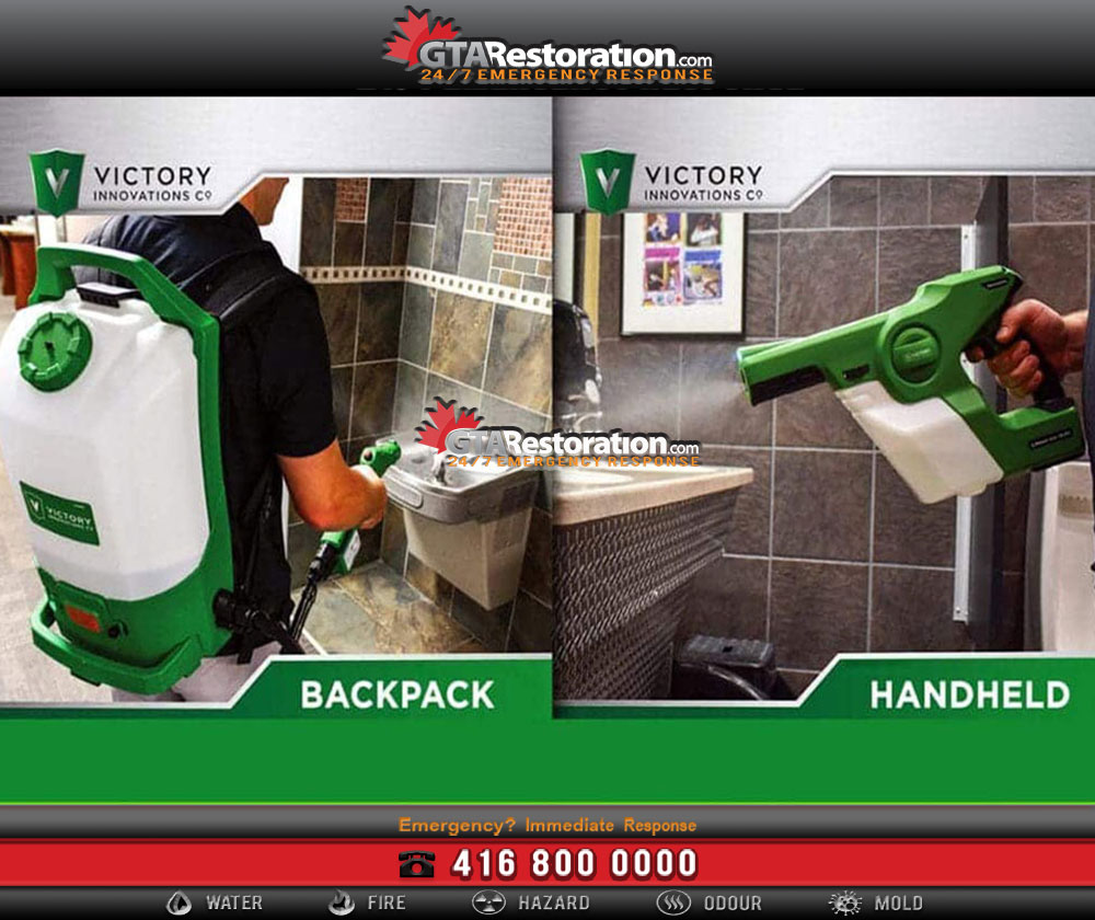 Office disinfecting & sanitizing fogging service 2 Victory handheld sprayers