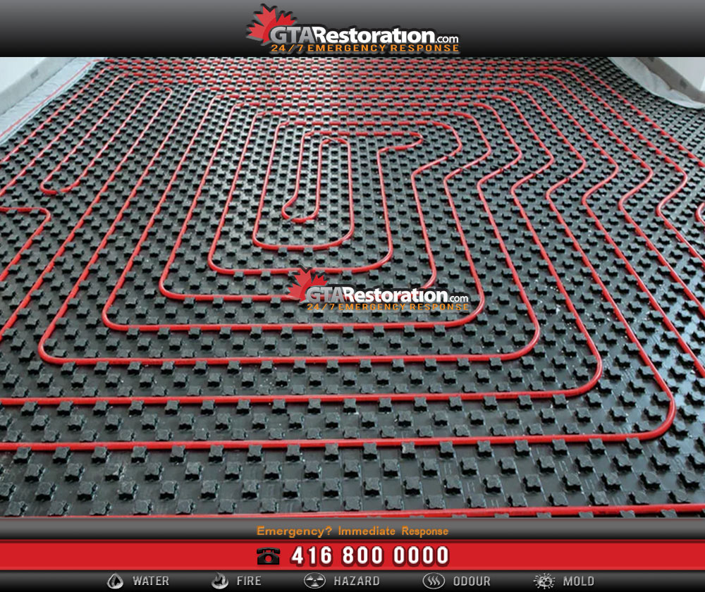 Radiant heating systems can prevent bathroom mold growth