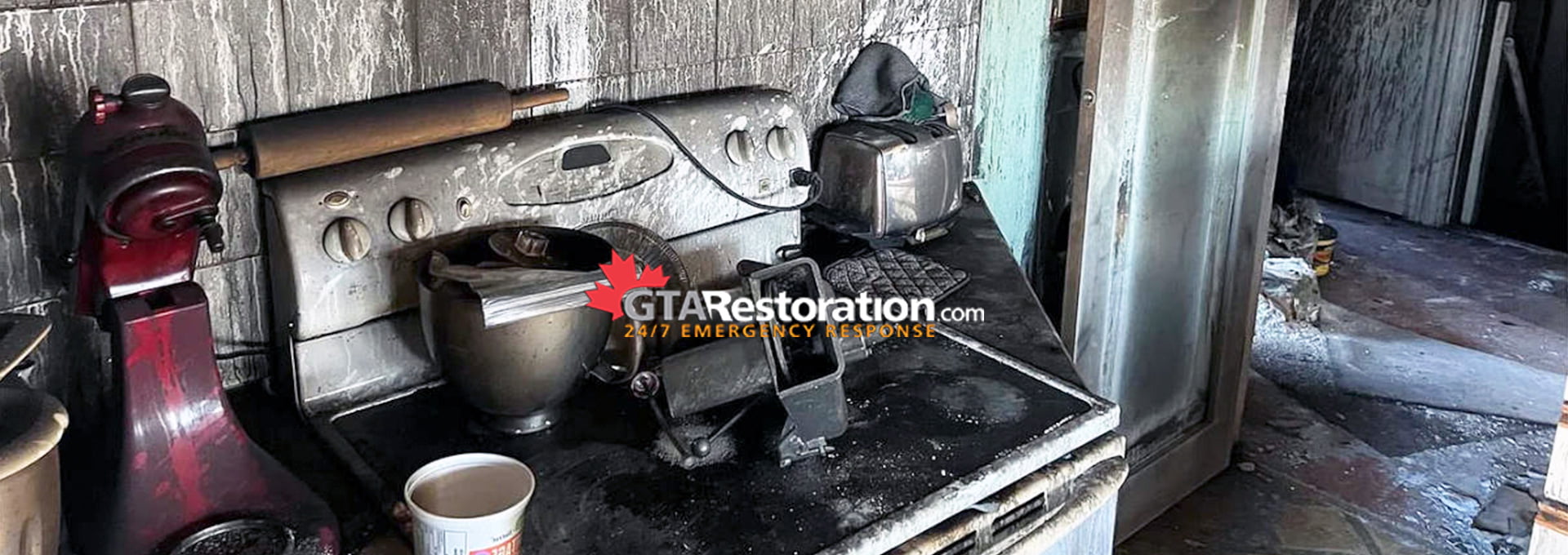 Fire damage restoration service location