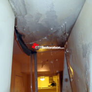 Hallway Water Damage