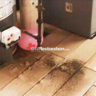 Sewage Backup Cleanup Furnace Room